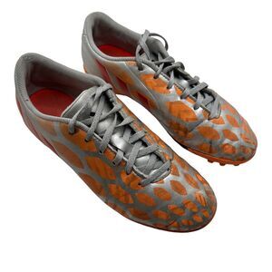 Adidas‎ Predator Absolado Instinct Sneakers Womens Size 8 Silver Orange Lace-Up